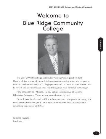 College/University Transfer - Blue Ridge Community College