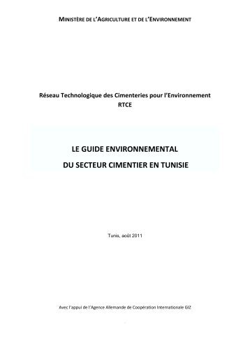 guide Environnemental du secteur cimentier en Tunisie