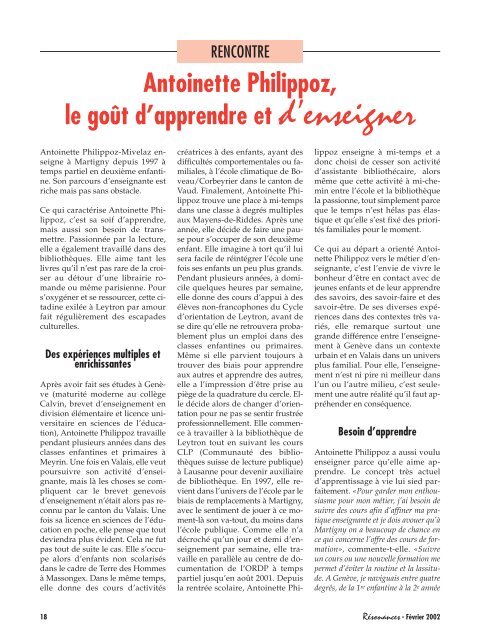 No 06 Le métier d'enseignant.pdf - Etat du Valais