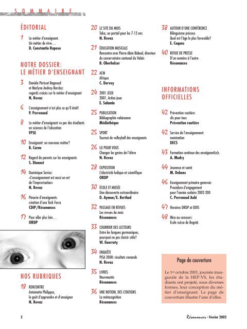 No 06 Le métier d'enseignant.pdf - Etat du Valais