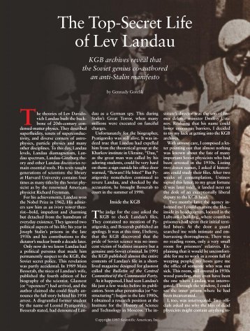 The Top-Secret Life of Lev Landau - Scientific American Digital