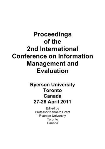 6th European Conference - Academic Conferences