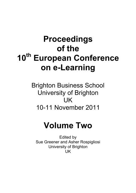 Volume Two - Academic Conferences