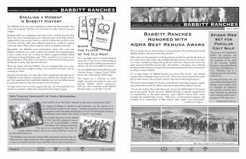 Babbitt Ranches - Academic Program Pages at Evergreen