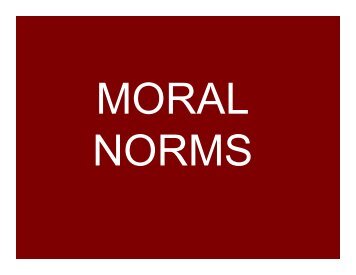 Moral Norms (PDF) - Regis