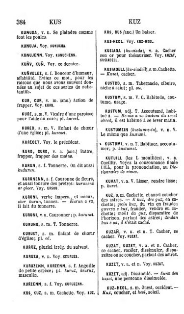 Nouveau dictionnaire pratique breton-frans du dialecte de Ln : avec ...