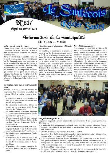 N°217 du 24 janvier 2012 - Santec