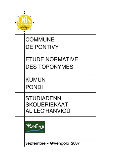 toponymie - Pontivy