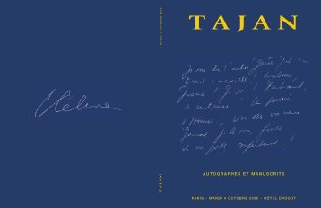 Tajan - Autographes et Manuscrits