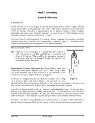 Week 7 Laboratory Atwood's Machine - Academics