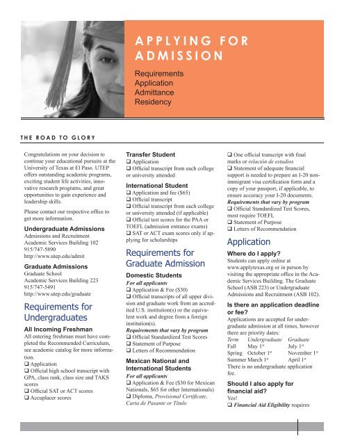 Utep Spring 2022 Final Exam Schedule Applying For Admission - Utep - University Of Texas At El Paso