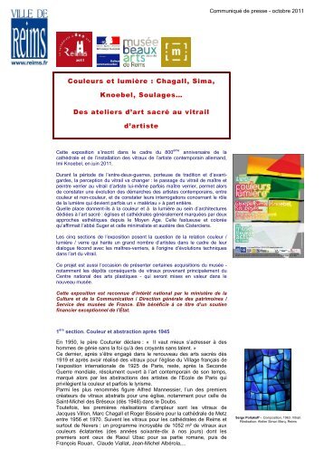 Couleurs et Lumière - Ville de Reims