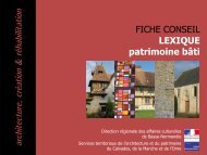 Lexique du patrimoine bâti - Ministère de la Culture et de la ...
