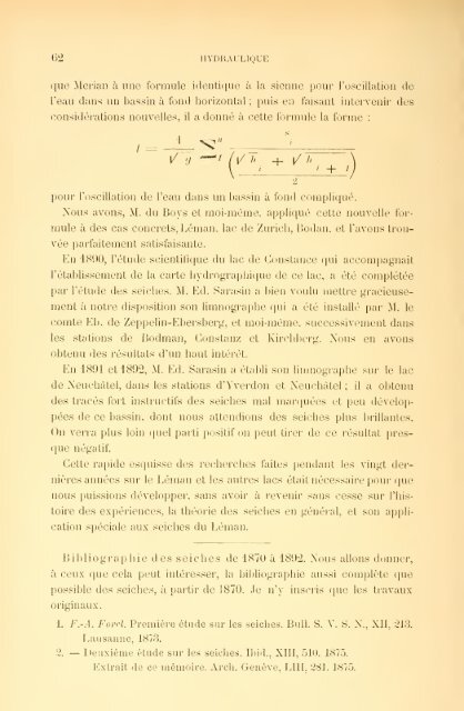 Le Léman, monographie limnologique - Société Nautique Montreux ...