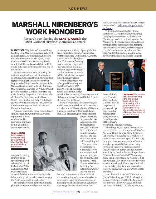 Chemical & Engineering News Digital Edition - January 18, 2010