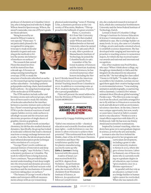 Chemical & Engineering News Digital Edition - January 18, 2010