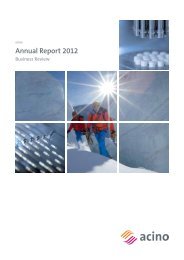 Annual Report 2012 - Acino