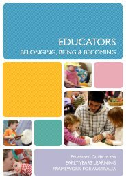 Educators' Guide to the Early Years Learning Framework for Australia