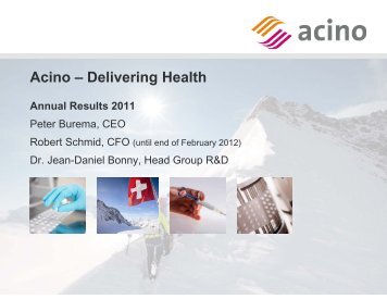 Acino ? Delivering Health