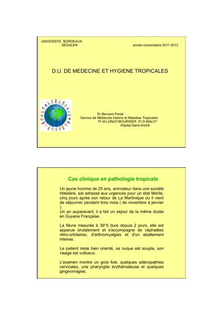 Conseil au voyageur_Dr Portal.pdf - Médecine Tropicale