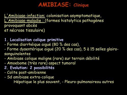 COPROLOGIE PARASITAIRE