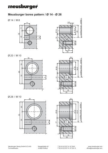 Meusburger bores pattern /,