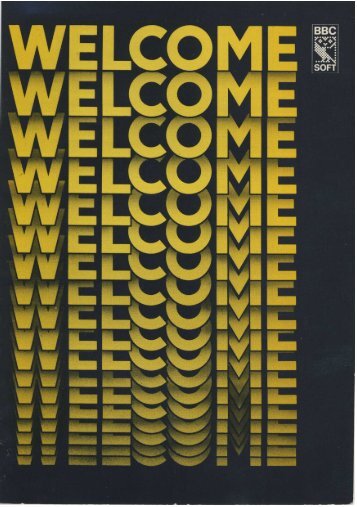 BBC Micro Welcome