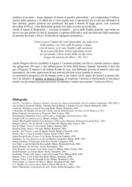 Le chiavi dell'Estasi La matematica Pitagorica come guida nel ...