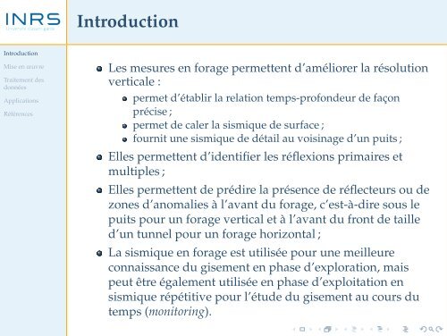 Méthodes sismiques 11 - Profilage sismique vertical - liamg