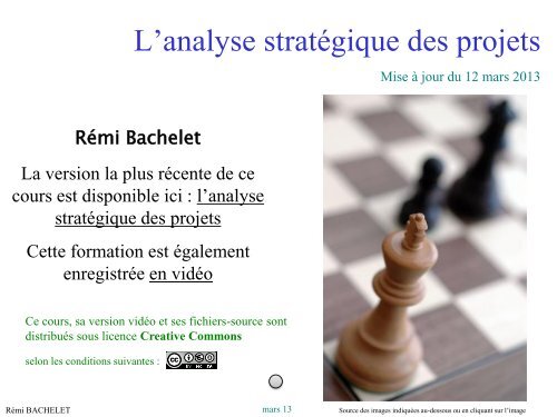 L'analyse stratégique des projets - Rémi Bachelet - Ecole Centrale ...