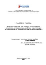 projeto de pesquisa - Centro Universitário Metodista Izabela Hendrix