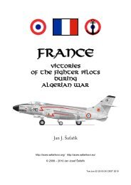 Victories Of The Fighter Pilots - Algerian War - Air Aces - Safarikovi.org