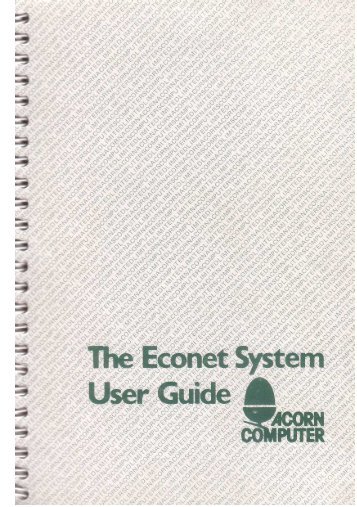 Econet System User Guide 1982