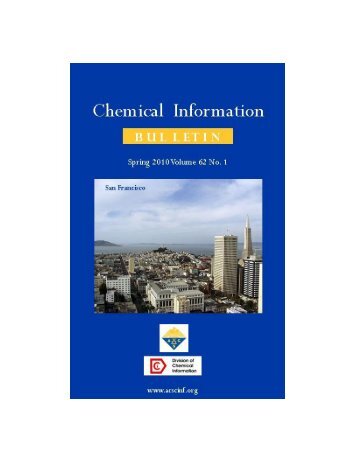 Chemical Information Bulletin Vol. 62(1) Spring 2010 - UNT Digital ...