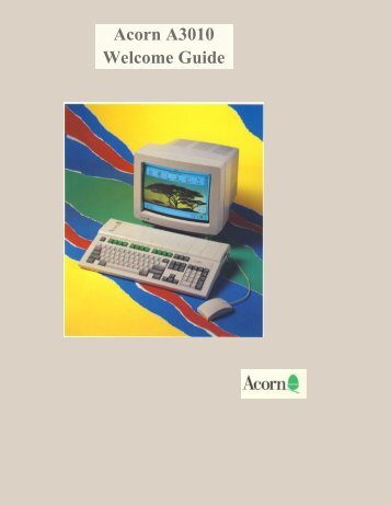 Acorn A3010 Welcome Guide