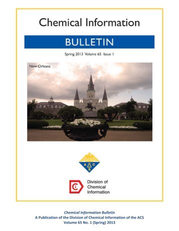 Download this issue as a PDF - Chemical Information BULLETIN ...