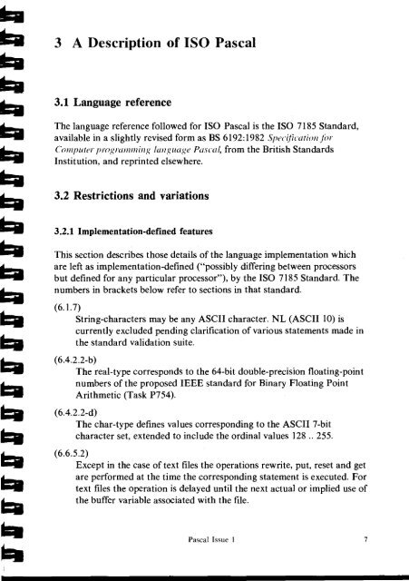 ISO Pascal reference manual