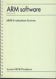 ARM Software reference manual