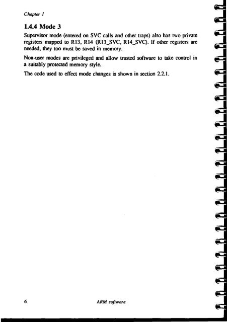 ARM Software reference manual