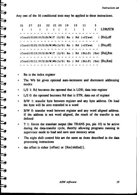 ARM Software reference manual