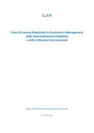 Corso di Laurea Magistrale in Economia e Management delle ...