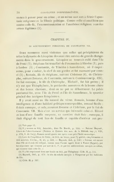 L'Empire grec au dixième siècle; Constantin ... - mura di tutti