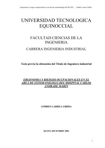 UNIVERSIDAD TECNOLOGICA EQUINOCCIAL - Repositorio UTE ...