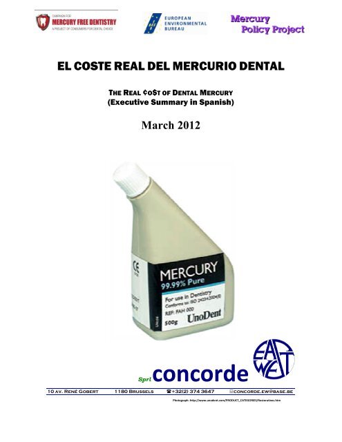 el coste real del mercurio dental - UNEP