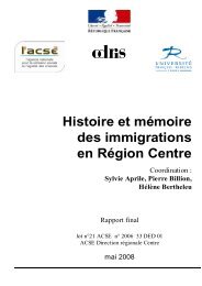 Histoire et mémoire des immigrations en Région Centre - Odris