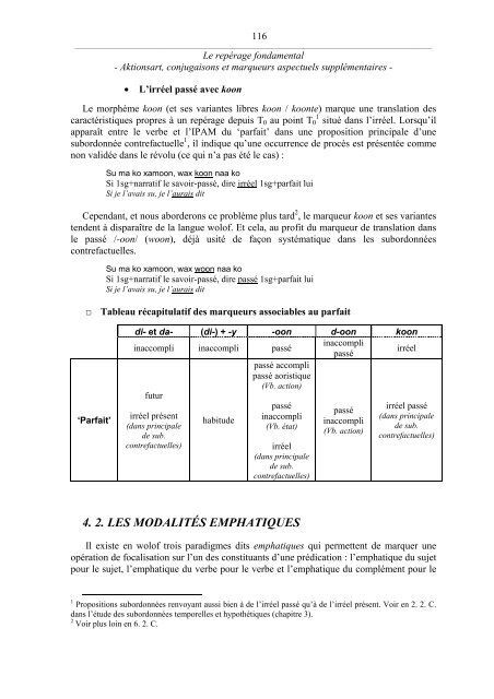 Chapitre 1 : LE REPÉRAGE FONDAMENTAL - La linguistique du ...