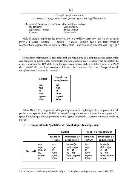 Chapitre 1 : LE REPÉRAGE FONDAMENTAL - La linguistique du ...