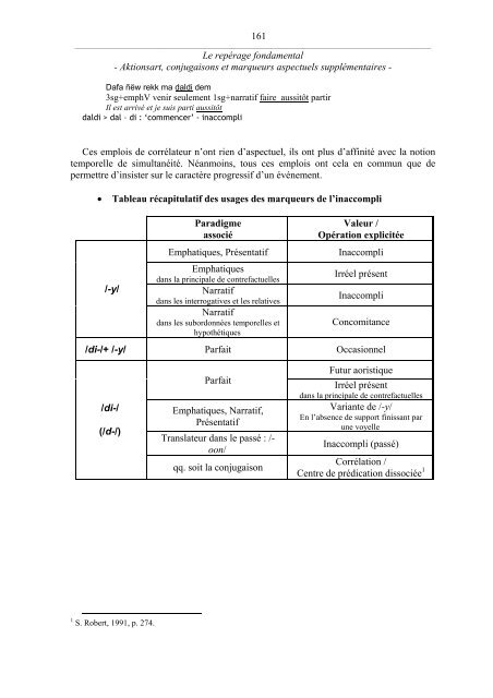 Chapitre 1 : LE REPÉRAGE FONDAMENTAL - La linguistique du ...