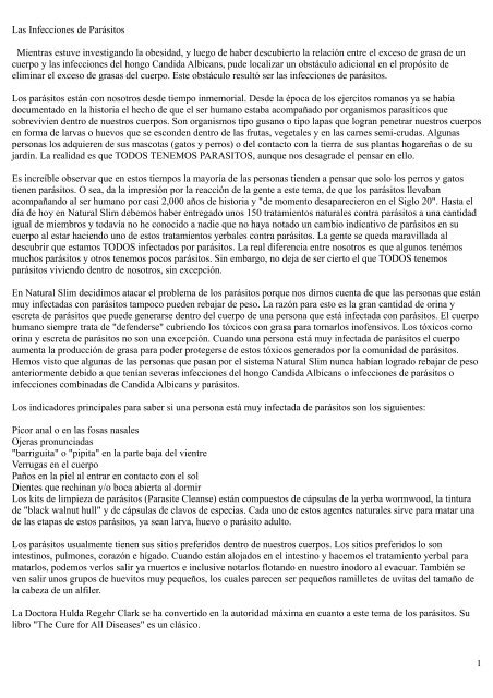 intestino viscoso que aspira el parásito intenstinal