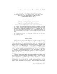 A Revision of the Palaearctic species of the - Acta Zoologica ...